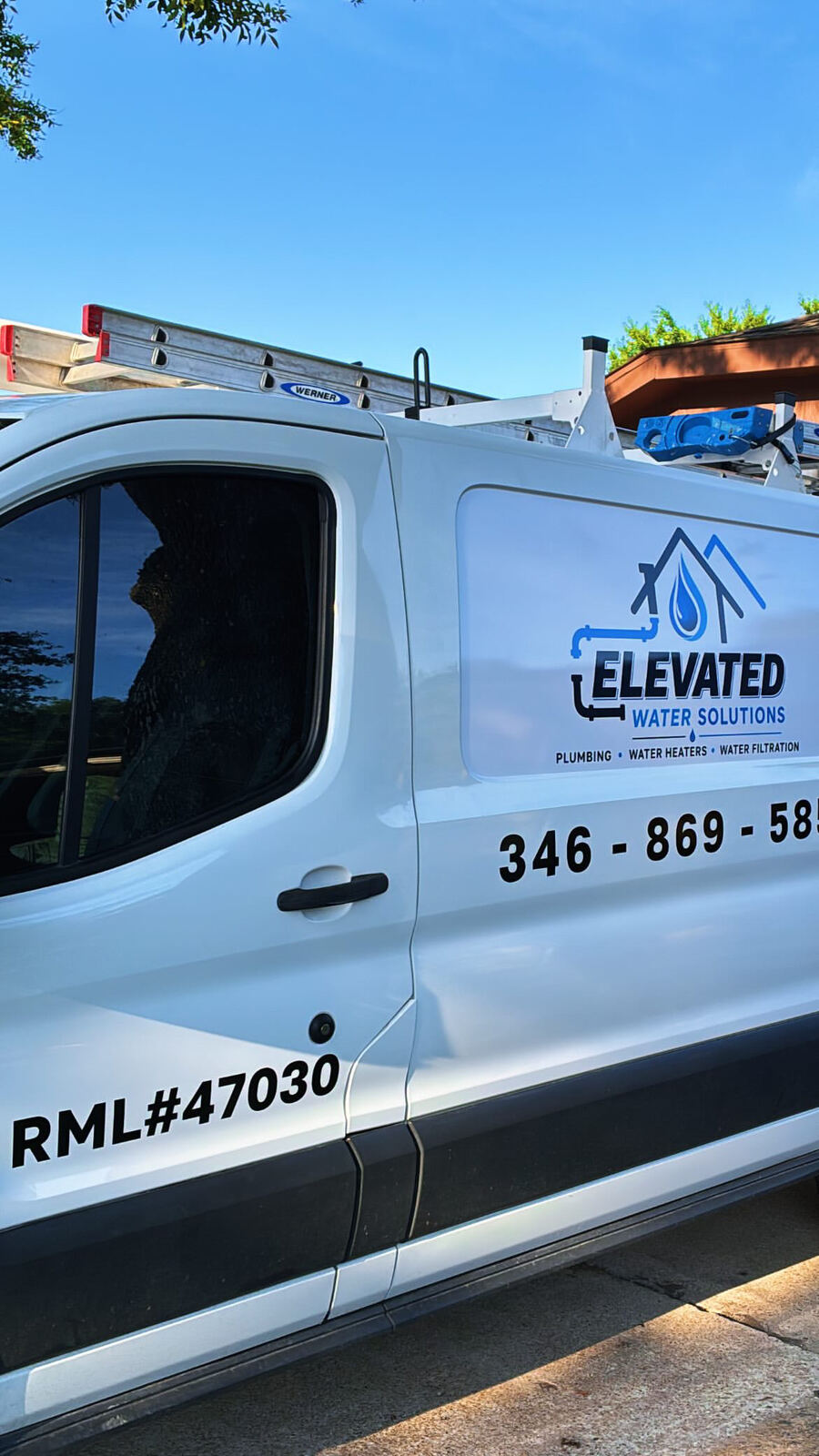 Elevated Water Solutions service van — RML #47030